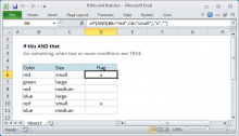 Excel formula: If this AND that